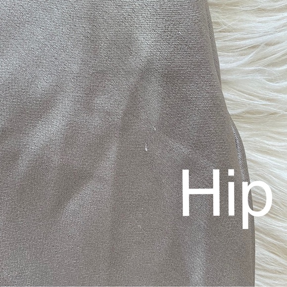 Bec + Bridge Stone Grey Satin Colorblock Felix V Cut Out Maxi Dress - Picture 14 of 14